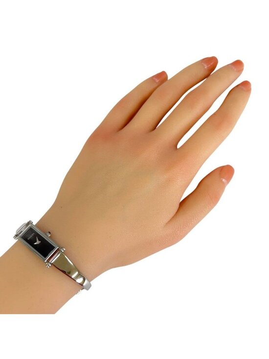 GUCCI G-Flat Quartz Stainless Steel 30MM Black Dial Women Gucci Watch Stainless Steel Quartz